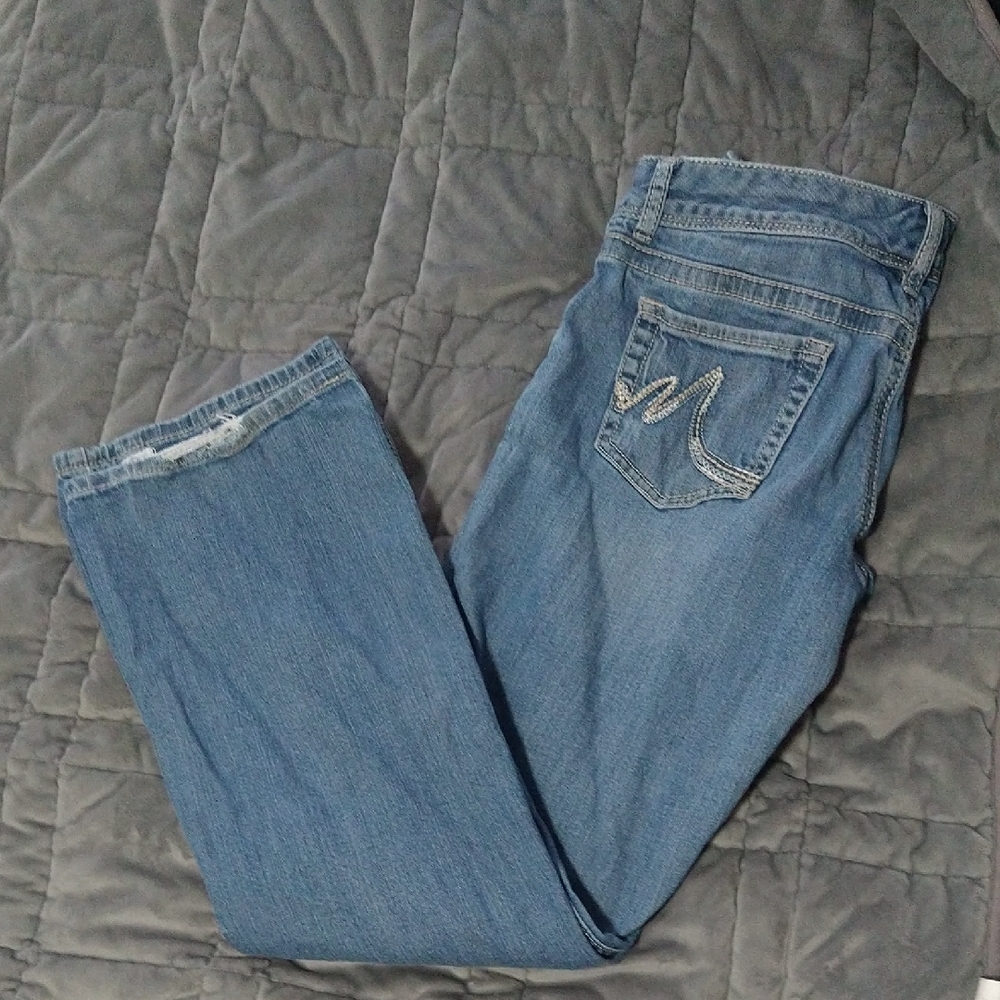 Maurices Blue Straight Leg Jeans Classic Denim